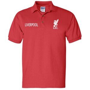 Liverpool red and white polo men